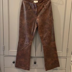Leather pants by Paola Santini Size 6